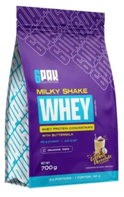Produktbild von 6Pak Nutrition Milky Shake Whey-700g Chocolate-Coconut