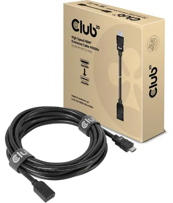 Produktbild von Club3D HDMI-Kabel 2.0 UHD-Verlängerungskabel 5 Meter St/Bu retail