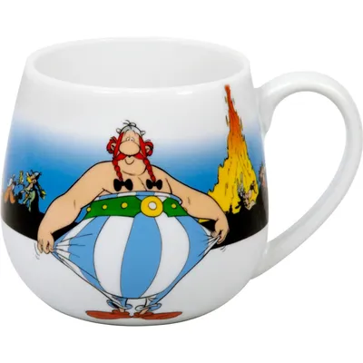 Produktbild von Könitz Asterix Ich Bin Nicht Dick Kuschelbecher, Becher, Kaffeebecher, Tasse, Porzellan, 420ml, 1111432068