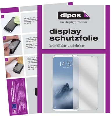 Produktbild von 2x Schutzfolie für Meizu 16 klar Displayschutzfolie Folie Display Schutz dipos