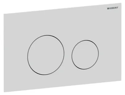 Immagine prodotto di Geberit Sigma40 Betätigungsplatte rund weiß matt 2-Mengen WC Abdeckplatte