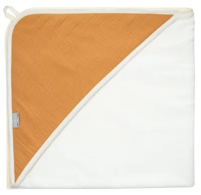 Image de Cape de bain Jeanne - 75 x 75 cm - Camel | par SEVIRA KIDS