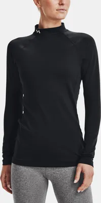 Zdjęcie produktu dla Under Armour Funktionsoberteil Damen, Dorosły, Damski, Bluza, Czarny, Długi rękaw, Monochromatyczny