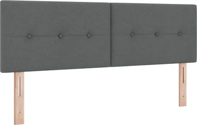 Produktbild von vidaXL Höhenverstellbares Kopfteil Dunkelgrau 160 cm Stoff