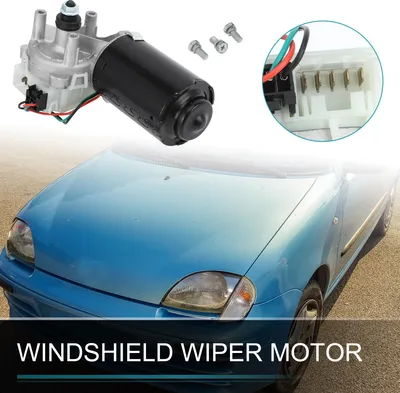 Image de Numéro 9949162/9949393 Moteur D'Essuie-Glace Pour Fiat Seicento / 600 Hatchback (187) 1998-2010 / Moteur D'Essuie-Glace Avant / Remplacement À 5 Broches / 1 Pièce