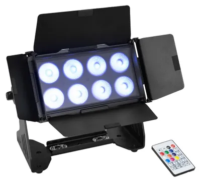 Productafbeelding van EUROLITE Multiflood IP 8x10W RGBW waslicht (artikelnummer: 41606250)