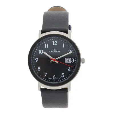 Produktbild von Dugena 4460671 Herren-Armbanduhr, Edelstahl-Gehäuse, Leder-Armband