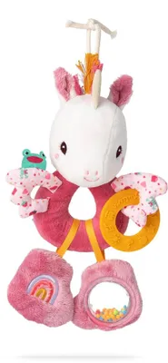 Image de Lilliputiens - Anneau d'activité Lena hochet bébé licorne - stimule les sens