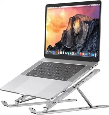 Produktbild von Macbook Ständer Aluminium Notebook Tablet Halterung Höhen einstellbar von 8-17" Displays