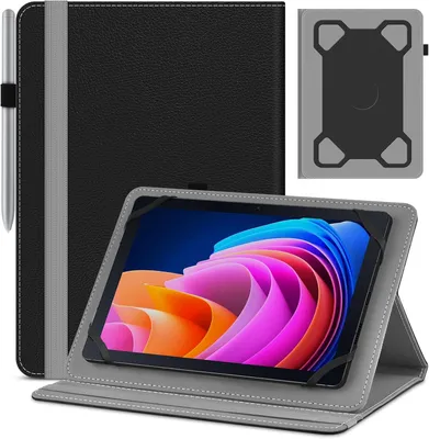 Zdjęcie produktu dla Etui na tablet ze skóry, uniwersalne, 10,1 cala, przeznaczone do tabletów
