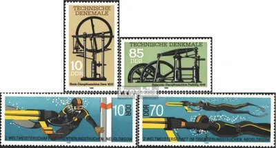 Produktbild von Briefmarken DDR 1985 Mi 2957-2958,2961-2962 (kompl.Ausg.) gestempelt Technische Denkmale (II): Dampfmaschinen