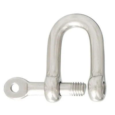Produktbild von Rundschäkel mit unverlierbarem Bolzen, 4mm, Edelstahl, A4