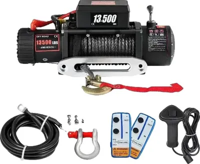 Obrázek produktu pro Elektrický naviják, nosnost 13500 lbs, bezdrátové dálkové ovládání, 13500LBS, 27M