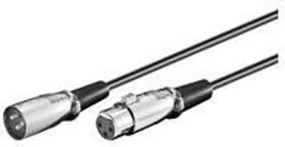Zdjęcie produktu dla Microconnect XLRMF3, 3 m, Czarny, XLR, XLR, Męska, Żeńska