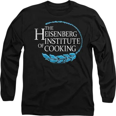 Produktbild von Breaking Bad - "The Heisenberg Institute Of Cooking" T-Shirt für Herren/Damen Uni, Langärmlig TV22072 (L) (Schwarz)