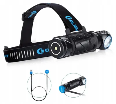 Immagine prodotto di OLIGHT Perun 2 Lampada frontale a LED da 2500 lumen, portata 166 m, USB