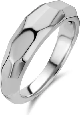 Produktbild von 12201SI-54, 12201SI-56 Ring geometrisch 12201SI Ti Sento Milano