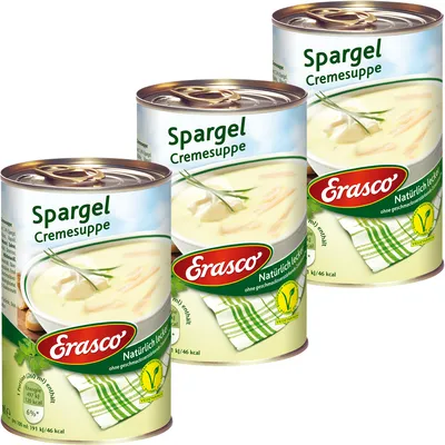 Obrázek produktu pro Erasco chřestová krémová polévka přírodně lahodná vegetariánská 390ml 3 balení