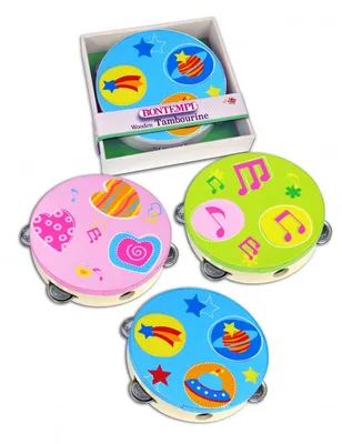 Produktbild von Bontempi Kinder Tamburin aus Holz