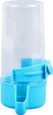 Produktbild von Vogelwasserspender, automatischer, verdickter, transparenter Papageienspender für Sittiche, Nymphensittiche, Wellensittiche, Turteltauben, 100 ml