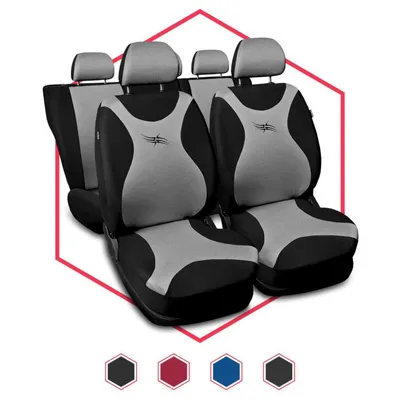 Produktbild von Autositzbezüge Universal Schonbezüge Sitzauflage PKW Auto für Skoda Fabia Silber
