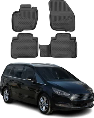 Produktbild von 2015-2024 Ford S-Max Galaxy Fußmatten TPE Schwarz 4 tlg