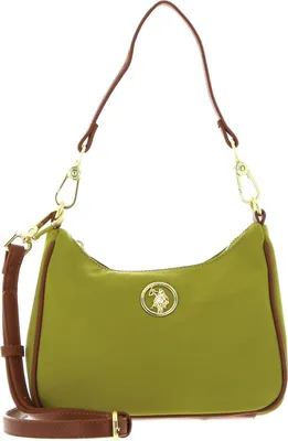 Image de U.S. POLO ASSN. sac à épaule sac à épaule bandoulière Houston Hobo Bag Green / Tan kaki