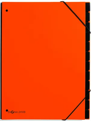 Image de Pagna® 24129-09 Classeur à levier Trend - 12 compartiments, coin élastique, orange
