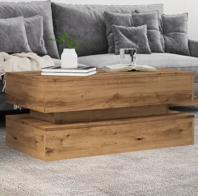 Obrázok produktu pre Maison Exclusive - Konferenčný stolík s LED osvetlením Artisan dub 90x50x40 cm