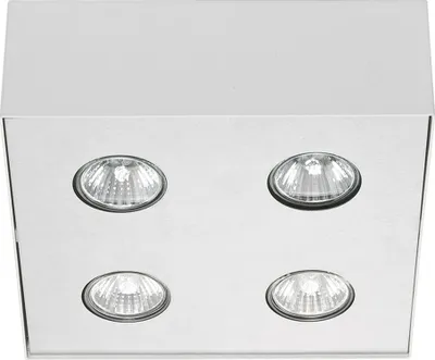 Obrázek produktu pro Moderní povrchové bodové svítidlo CARSON bílý kov GU10 4 světla stropní svítidlo obývací pokoj předsíň kuchyně
