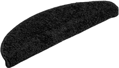 Zdjęcie produktu dla vidaXL Podkładki pod stopy 20 szt. 56x17x3 cm Czarne Półokrągłe