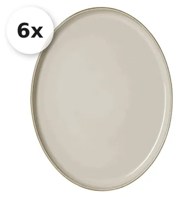 Produktbild von Servierplatte oval 25x19cm 6er Set Olivia
