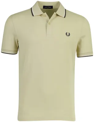Produktbild von Poloshirt 2-Knopf-Piqué Fred Perry beige 100% Baumwolle