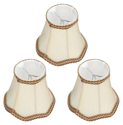 3er-Set Clip-on Lampenschirme, Pagodenform, für Kronleuchter & Tischlampen