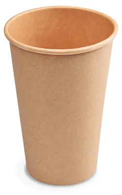 Produktbild von 100x Heiß- und Kaltgetränkebecher Pappbecher braun 250ml 330ml 'L' Ø 80mm