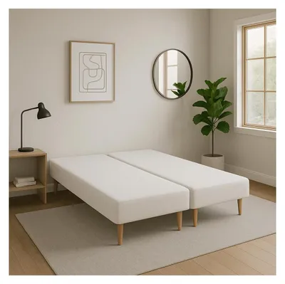 Image de Sommier Tapissier Blanc 100X200X2 (200X200) | Fabrication Française Artisanale |
