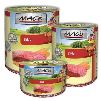 Produktbild von 6 x 400g MAC's Cat Rind