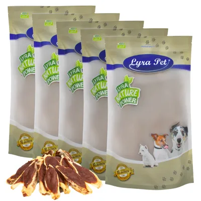 Produktbild von 5 kg Lyra Pet® Kaninchenohren gefüllt mit Entenfleisch