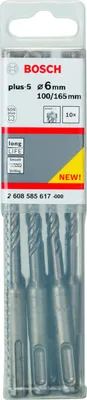Produktbild von Hammerbohrer SDS plus-5, 6 x 100 x 165 mm, 10er-Pack