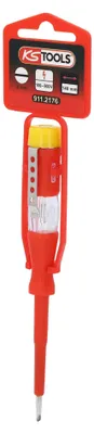 Zdjęcie produktu dla KS Tools Tester napięcia z izolacją ochronną 100-500 V, 140 mm