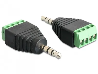 Produktbild von DELOCK Adapter Terminalblock 4Pin -> 3,5mm Klinke Stecker