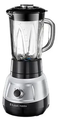 Produktbild von Standmixer Russell Hobbs Velocity 25710-56, 1,5 l, 750 W, 2 Geschwindigkeitsstufen mit Impulsfunktion, Glasbehälter, Schwarz/Edelstahl