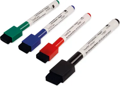 Produktbild von TimeTEX Folienstift Non Permanent mit Filzwischer + Magnet