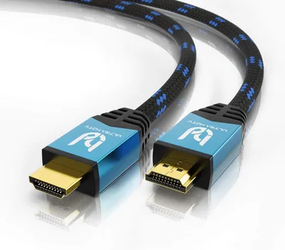 Produktbild von Ultra HDTV 4K HDMI-Kabel 10 Meter lang inkl. Knickschutz I High Speed HDMI Kabel 2.0b 18 GBit/s I 4K@60Hz Auflösung bis 4096x2160