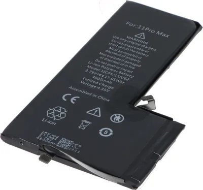 Obrázek produktu pro Baterie vhodná pro Apple iPhone 11 Pro Max, Li-Polymer, 3,79 V, 4500 mAh, 17,0 Wh, vysoká kapacita, vestavěná, bez nářadí