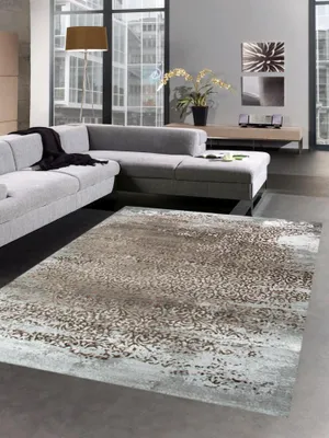 Produktbild von Moderner Teppich Antik Vintage Ornamente braun beige Größe - 120x170 cm