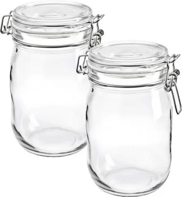 Produktbild von Weckglas - Vorratsglas - Transparent - 1 Liter - 2 Stück