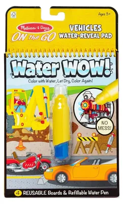 Image de Melissa & Doug - Water Wow! Voertuigen Waterkleurboek