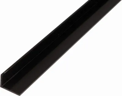 Zdjęcie produktu dla Alberts 479046 Profil kątowy, tworzywo sztuczne, czarny, 1000 x 25 x 20 mm