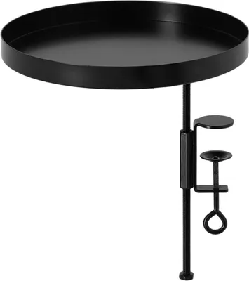 Produktbild von Esschert Design Fensterbankhalterung Schwarz L rund Ø 24 cm - Metall